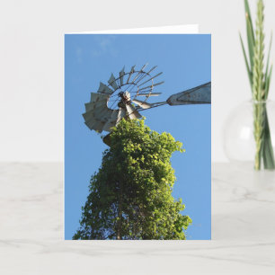 Windmolen en wijnstokken kaart