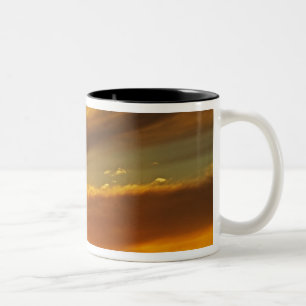 Windmolen en zonsondergang, William Creek, Oodnada Tweekleurige Koffiemok
