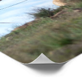 Windmolen in Cabo de Gata Canvas Poster (Hoek)