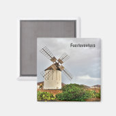 Windmolen in Fuerteventura Magneet (Voorkant / Achterkant)