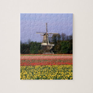Windmolen in gloeilampen legpuzzel