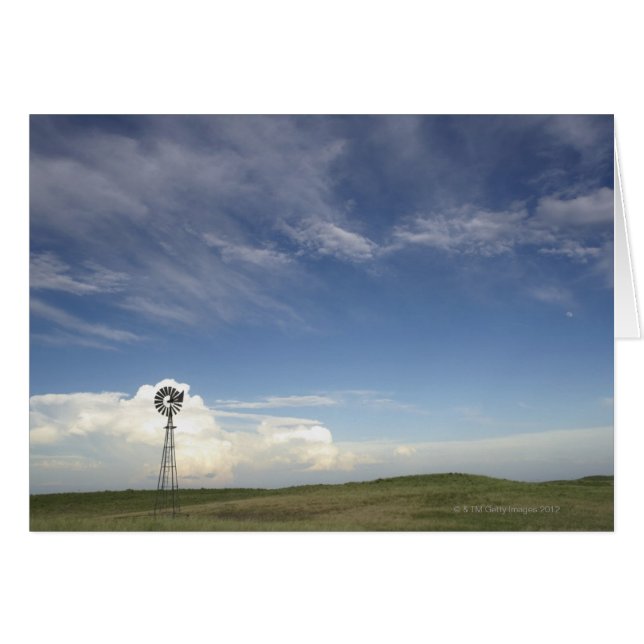 Windmolen in het veld (Voorkant Horizontaal)