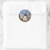 windmolen in Podersdorf Ronde Sticker (Tas)