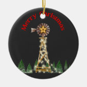 Windmolen Kerstverlichting Ornament (Voorkant)