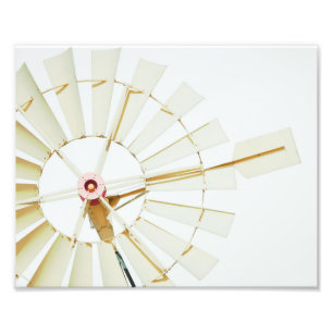 Windmolen Landenboerderijstijl Foto Afdruk