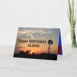 Windmolen met een kruis in het Wenskaart Sky Feestdagen Kaart