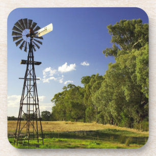 Windmolen nabij Hume Highway, Victoria, Australië Bier Onderzetter