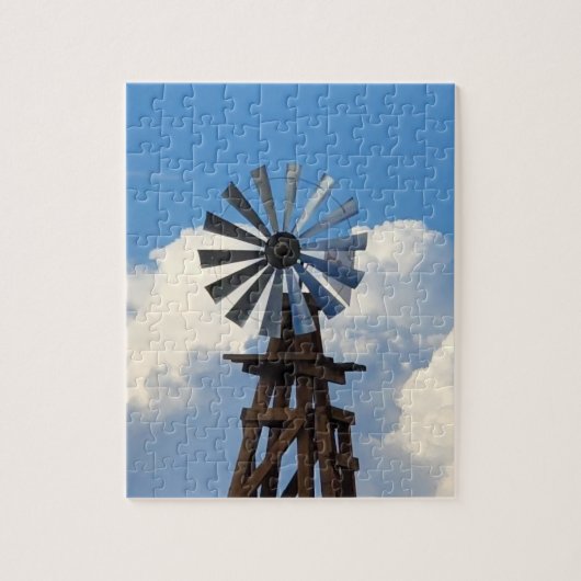 Windmolen op de foto van Sky Legpuzzel (Verticaal)