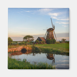 Windmolen op het platteland van Holland magnet Magneet