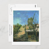Windmolen op Montmartre (F271) Van Gogh Fine Art Briefkaart (Voorkant / Achterkant)