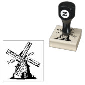 Windmolen personaliseren met uw logo en tekst 	rubberstempel (Gestempeld)