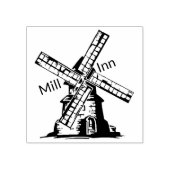 Windmolen personaliseren met uw logo en tekst 	rubberstempel (Afrduk)