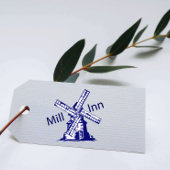 Windmolen personaliseren met uw logo en tekst 	rubberstempel