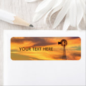 Windmolen Silhouet bij Sunset Labels (Insitu)