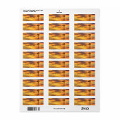 Windmolen Silhouet bij Sunset Labels (Full Sheet)