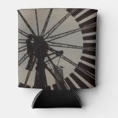 Windmolen silhouet koelbox blikjeskoeler (Voorkant)