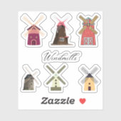 Windmolen Stickers (Vel)