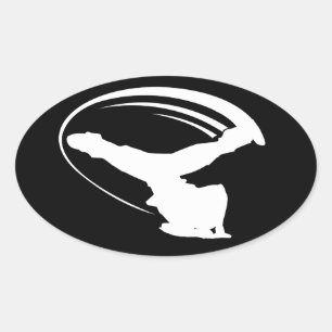 Windmolen stijl witte sticker