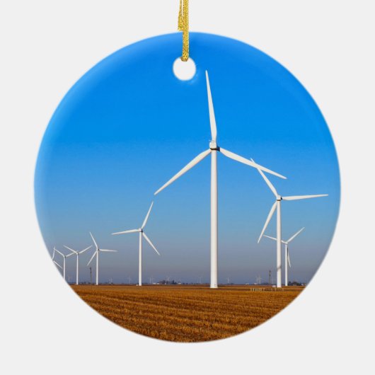 Windmolenlandschap Keramisch Ornament (Achterkant)