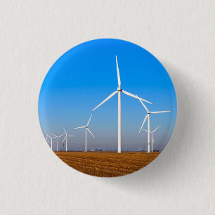 Windmolenlandschap Ronde Button 3,2 Cm