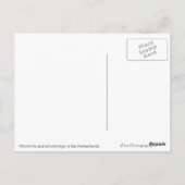 Windmolens en een diskette bij het briefkaart met  (Achterkant)