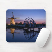 Windmolens en een diskette in de sunset mousepad muismat (Met muis)
