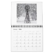 Windmolens in de vlakken kalender (Jan 2026)