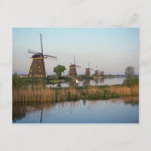 Windmolens, Kinderdijk, Nederland Briefkaart