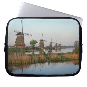 Windmolens, Kinderdijk, Nederland Laptop Sleeve