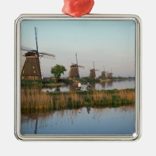 Windmolens, Kinderdijk, Nederland Metalen Ornament