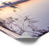 Windmolens tijdens een zonsopgang in het Holland p Poster (Hoek)