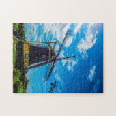 Windmolens van Amsterdam Holland. Legpuzzel (Horizontaal)