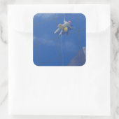 Window Cleaner 1990 Vierkante Sticker (Tas)