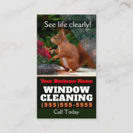 WINDOW CLEANING Business klantgerichte adverteren Visitekaartje