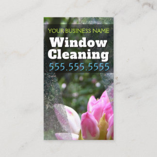 WINDOW CLEANING Business klantgerichte promotie Visitekaartje