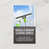 Window Cleaning Service | Squeegee en zeep Visitekaartje (Voorkant)