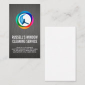 Window Cleaning Service | Squeegee Logo Visitekaartje (Voorkant / Achterkant)