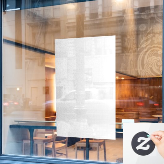 Window Cling Raamsticker (Cafe Raam)