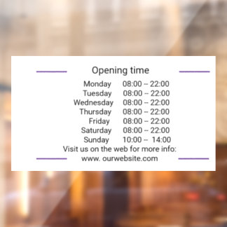 Window Cling Raamsticker