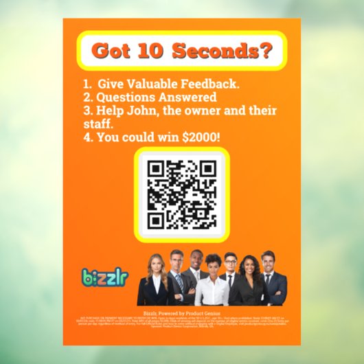 Window Cling Raamsticker (Vel 3)