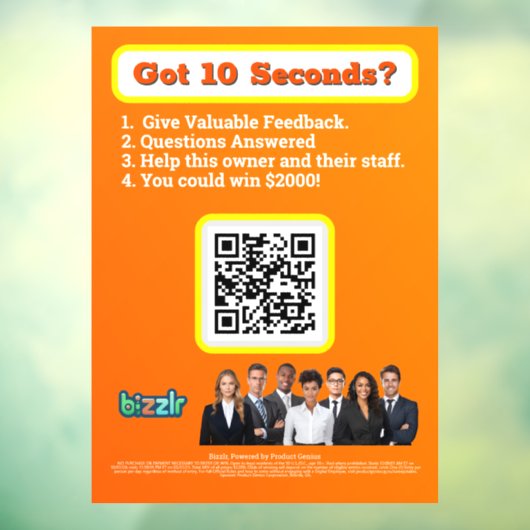 Window Cling Raamsticker (Vel 3)