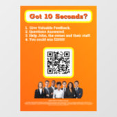 Window Cling Raamsticker (Vel)