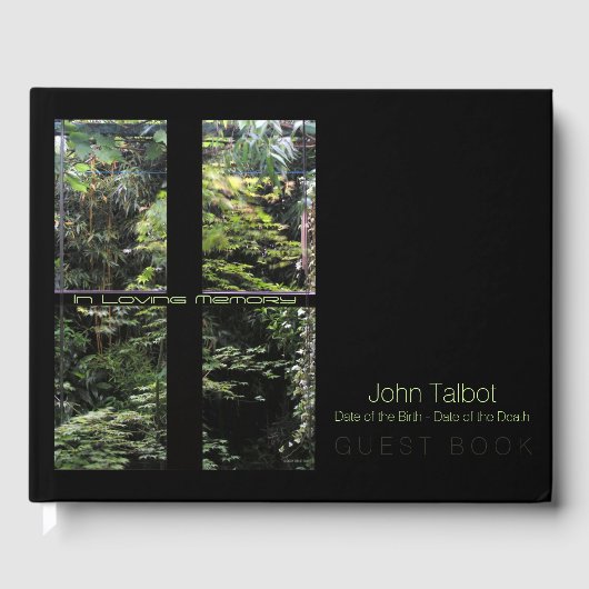 Window Cross on Nature Garden Memorial Livre d'inv (Recto)