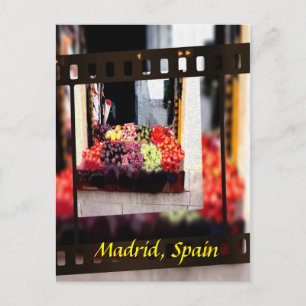Window Fruit Market - Madrid, Spanje Briefkaart