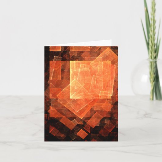 Window Light Abstract Art Note Card Kaart (Voorkant)