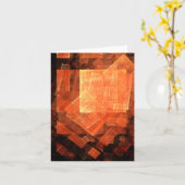 Window Light Abstract Art Note Card Kaart (Gele Bloem)