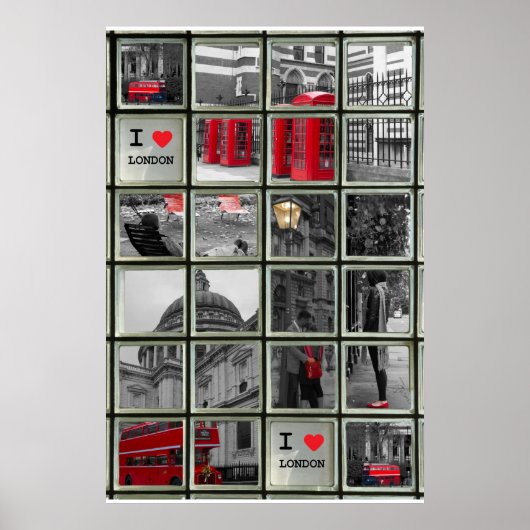 Window on London Sights Poster (Voorkant)