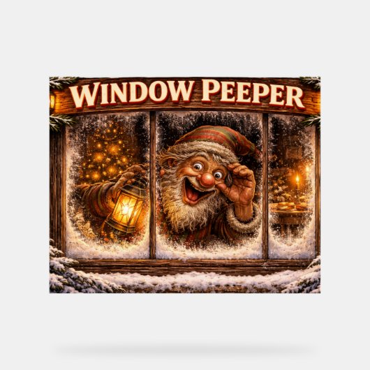 Window Peeper Icelandic Yule Lad art (Recto)