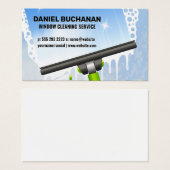 Window Squeegee | Zeepbellen Visitekaartje (Voorkant /achterkant)