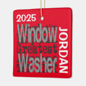 Window Washer Extraordinaire Keramisch Ornament (Links)